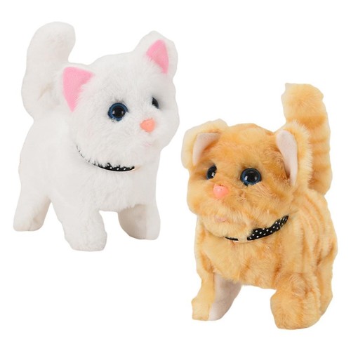 Electronic pet cat interactive - cat,