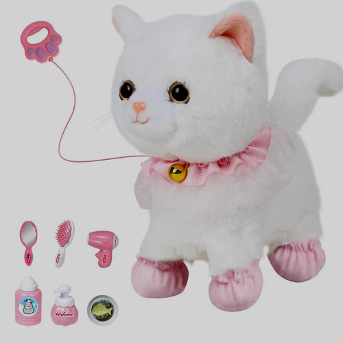 Interactive walking cat toy - walking,