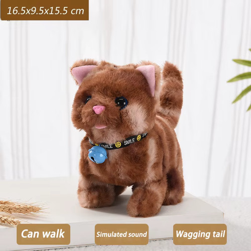 New walking kitty plush - new, toy