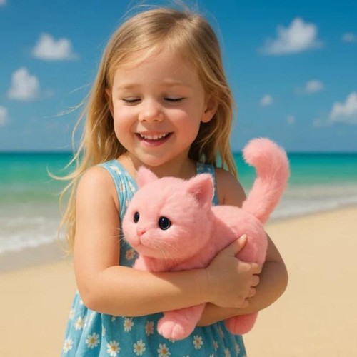 Plush robot cat toy that - toy, acts