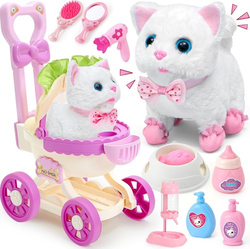 Interactive plush cat toy set - cat,