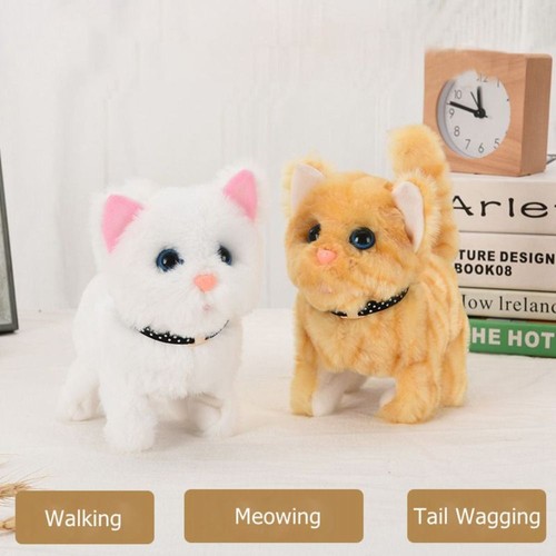 Walking wagging tail cat - wagging,