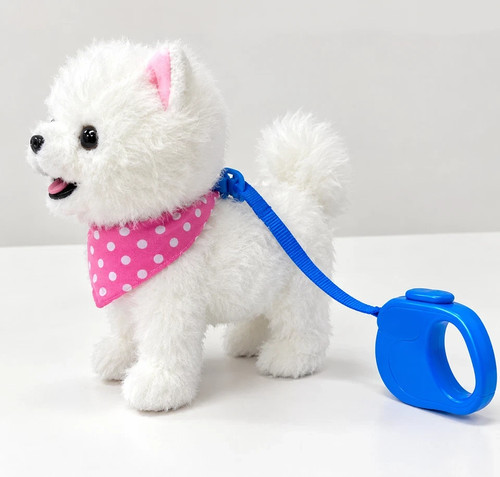 Interactive bichon frise plush - bichon,