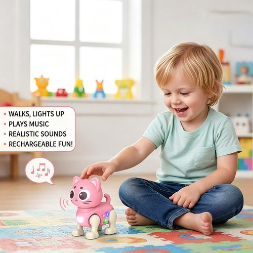 Electric robot cat toy